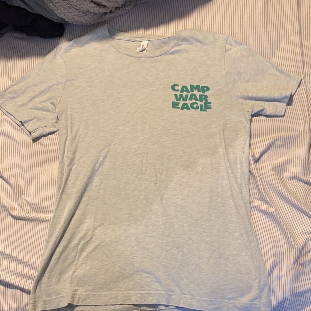 Gray T-Shirt with Green Graphic